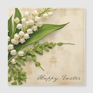 Elegant Lily of the Valley Easter Greeting