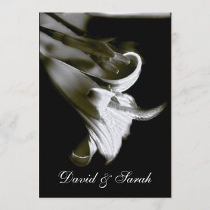 Elegant Lily Wedding Invitation
