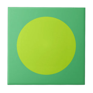 Elegant Lime Green & Sea Green Wall Decor Modern Tile