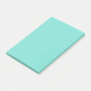 Elegant Lined Sea Foam Post It Notes