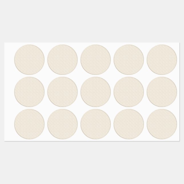Elegant Linen Texture Favour Stickers (Sheet)