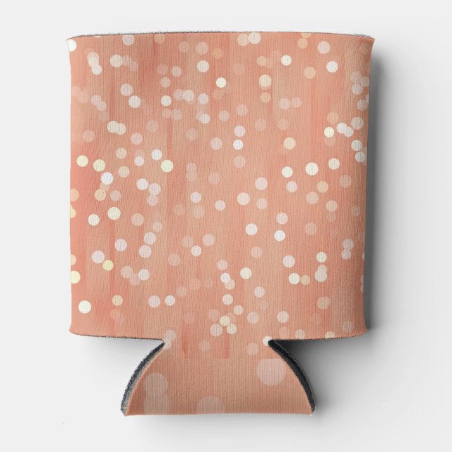 Elegant Lines: Vintage Abstract Can Cooler (Front)