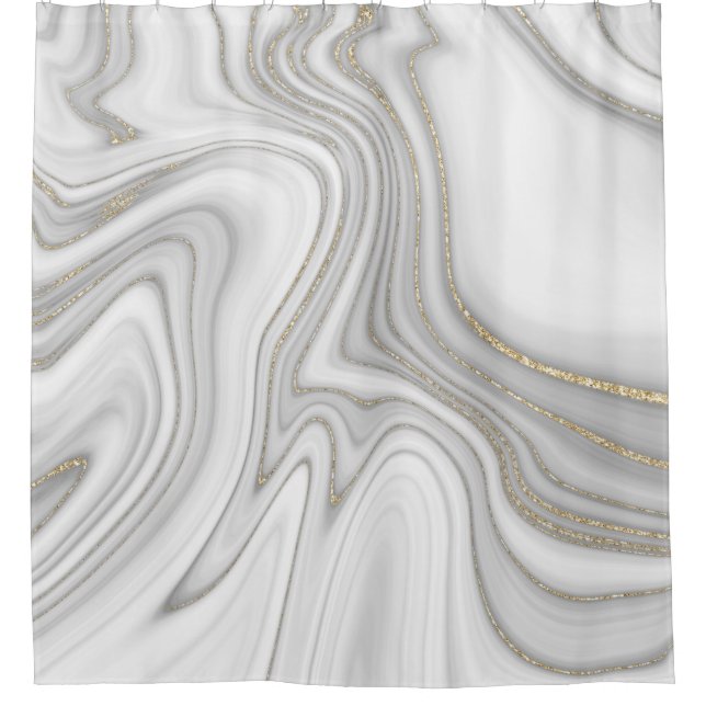Elegant liquid gold glitter marble pattern (Front)