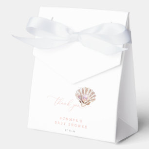 Elegant Little Pearl Baby Shower Thank You Favor Box