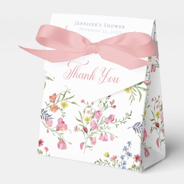 Elegant Little Princess Bear Royal Baby Shower Favor Box (Front Side)