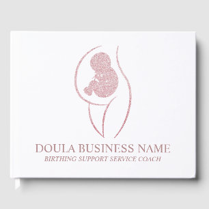 Élégant Livre d'Or de Doula en Or Rose pour Entrep