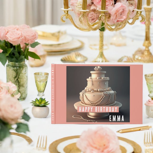 Élégant livre d'or sur le thème de la bijouterie (Créateur téléchargé)