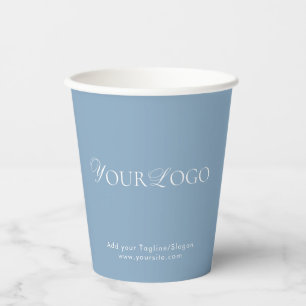 Elegant Logo Add Custom Business Company Party Paper Cups
