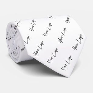 Elegant Logo Branded Tie