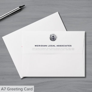 Élégant logo de phoque en argent Emblème Enveloppe