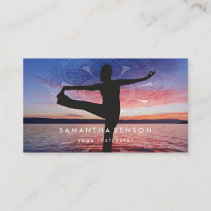 Elegant Logo Yoga Meditation Business Card
