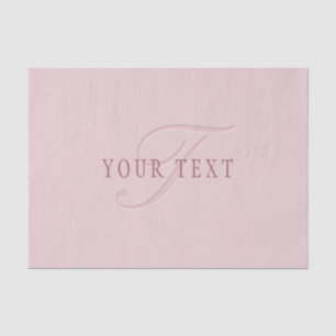 Elegant Looking Monogram Rose Gold Tissue Paper