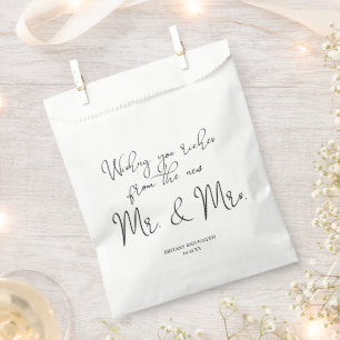 Elegant Lottery Ticket Wedding  Favour Bag