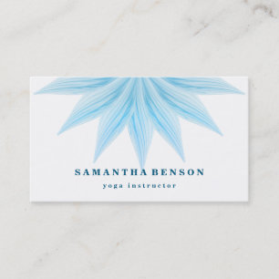 Elegant Lotus Flower Logo Yoga Business Card