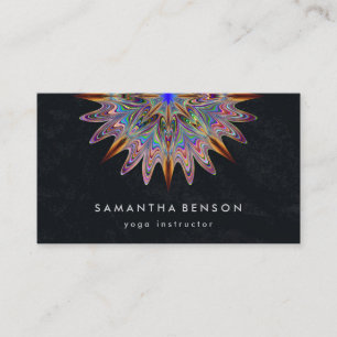 Elegant Lotus Flower Logo Yoga Business Card