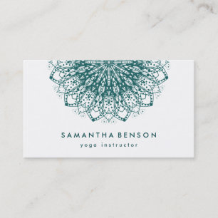 Elegant  Lotus Flower Logo Yoga Business Card