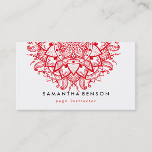 Elegant Lotus Flower Logo Yoga Business Card