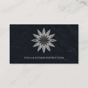 Elegant Lotus Flower Logo Yoga Business Card