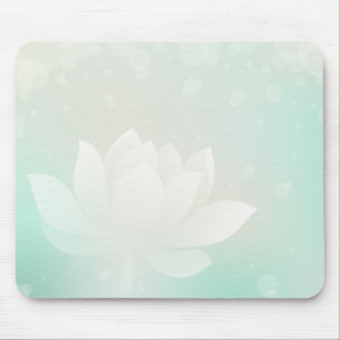 Elegant Lotus Flower Mouse Pad 