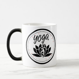 Elegant Lotus Flower Yoga Pose Coffee Mug