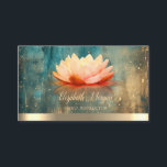 Elegant Lotus Gold Stripe Grunge Yoga Instructor Business Card<br><div class="desc">Elegant stylish lotus flower and gold stripe on grunge background. Elegant business cards for yoga studio,  massage studios,  massage therapy,  spas or wellness professionals.</div>