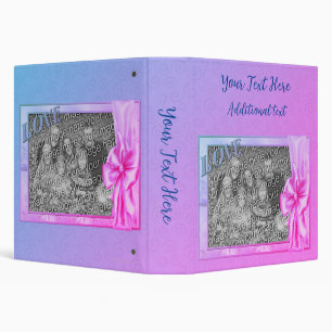 Elegant Love And Bow Design Personalized Photo  Binder