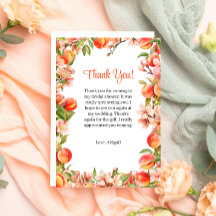Elegant Love As Sweet As A Peach Bridal Shower
