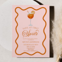 Elegant Love At First Spritz Bridal Shower