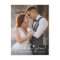 Elegant Love Heart Script Wedding Photo Thank You