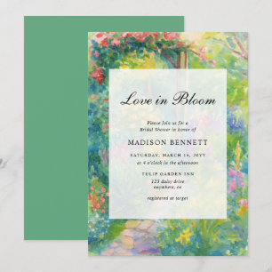 Elegant Love In Bloom Garden Bridal Shower Invitation