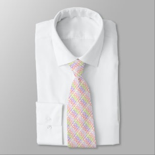 Elegant LOVE Pattern on Soft Yellow Colour Tie