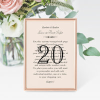 Elegant Love Quote Wedding Table Number