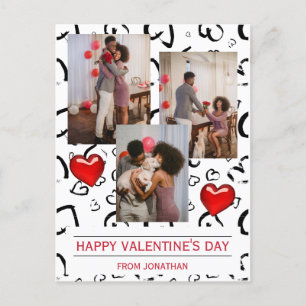Elegant Love Romantic Valentines Day Couple Photo Postcard