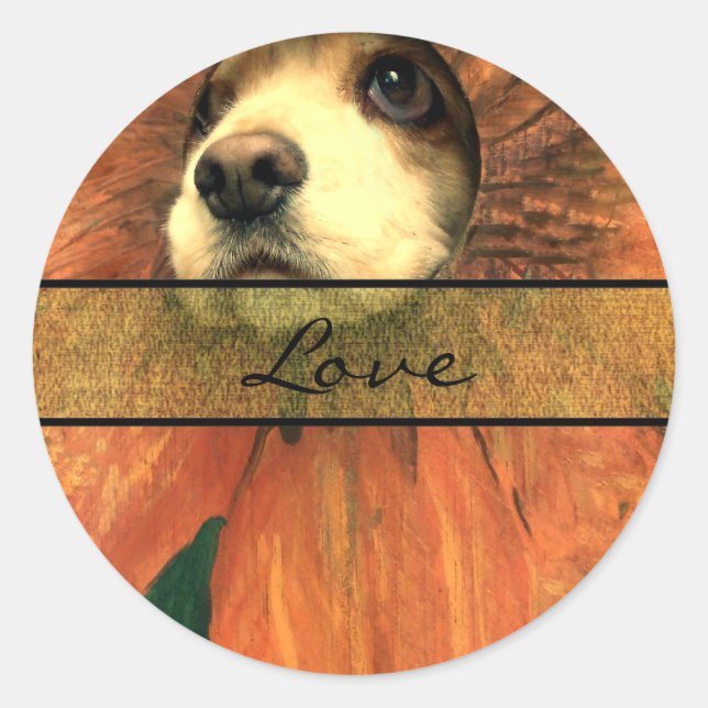 Elegant Love Wedding Stickers (Front)