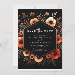 Elegant Lovely Terracotta Wedding  Save The Date