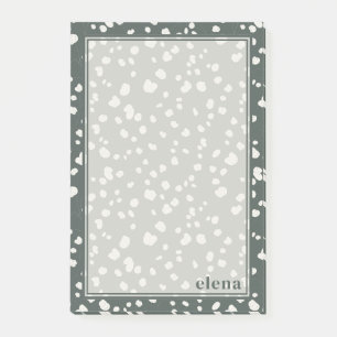 Elegant Lunaria Monogram Personalized Post-it Notes