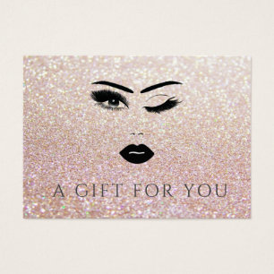 Elégant luxe moderne visage de fille glittery