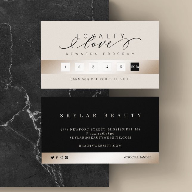 Elegant Luxurious Champagne Loyalty Love Rewards (Creator Uploaded)