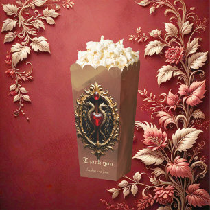 Elegant luxurious heart emblem. favor box