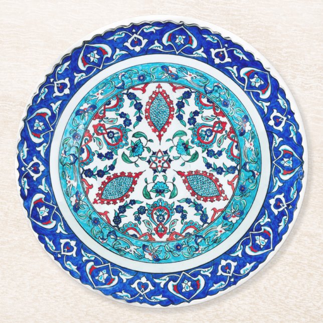 Elegant Luxurious Paper Coasters (Front)