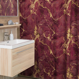 Elegant Luxury Burgundy Gold Marble