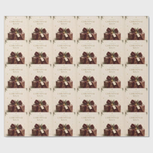 Elegant Luxury Christmas ,Beautiful Gift Box Style Wrapping Paper