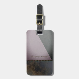 Elegant Luxury Colourful Leather Look Luggage Tag