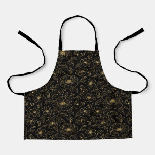 Elegant Luxury Floral Seamless Apron