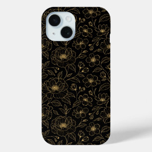 Elegant Luxury Floral Seamless iPhone 15 Case