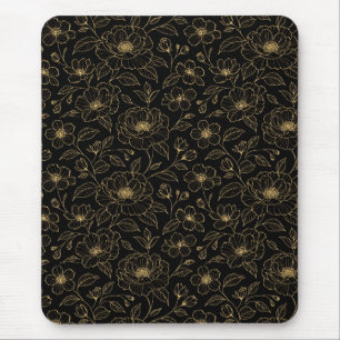 Elegant Luxury Floral Seamless Mouse Pad