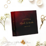 Elegant Luxury Gold Black Red Wedding Album Binder<br><div class="desc">Add a touch of sophistication and elegance to your cherished wedding moments with our Custom Elegant Luxury Gold Black Red Wedding Album. This 3-Ring Binder is a beautiful keepsake designed to hold all of your precious memories in one place. The classy combination of gold, black, and red gives it a...</div>