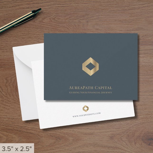 Elegant Luxury Gold Logo  Card (Creator Uploaded)