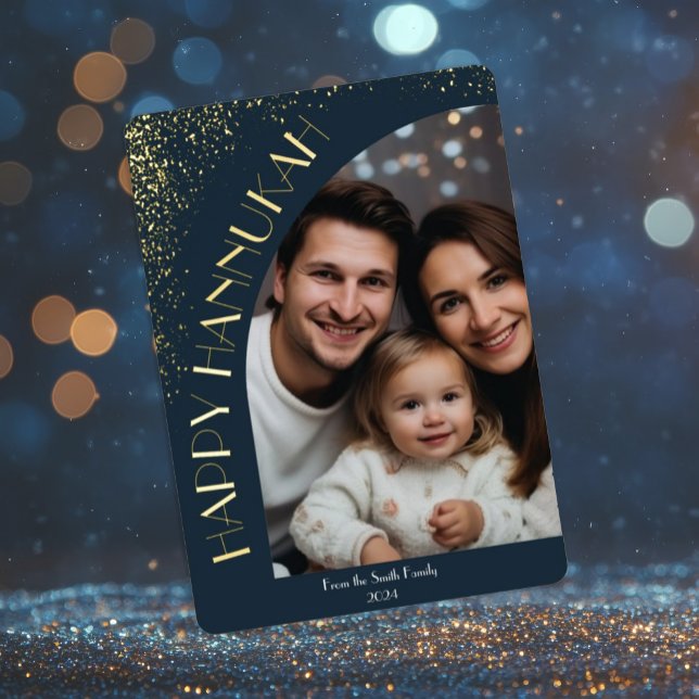 Elegant Luxury Happy Hanukkah | Modern Greeting (Creator Uploaded)