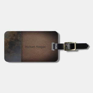 Elegant Luxury ,Leathe Look- Personalized Luggage Tag